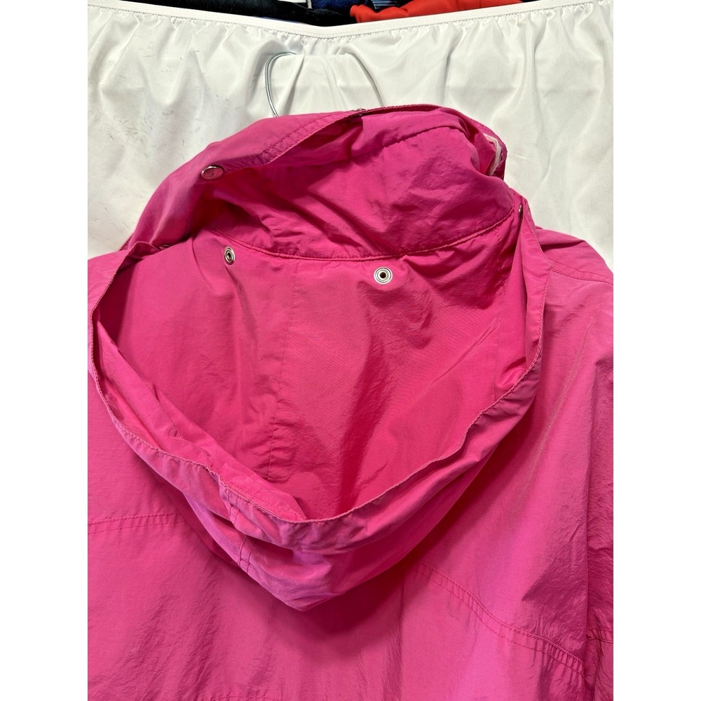 VTG Larry Levine Women's Pink Hooded Waterproof Lightweight Rain Jacket-Med(EUC) - Picture 8 of 11